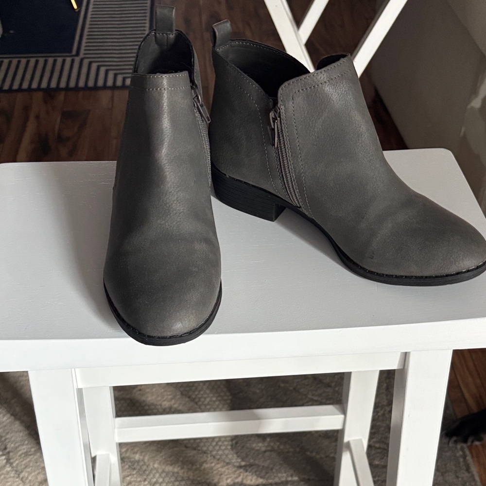 Sun + Stone Charcoal Ankle Booties